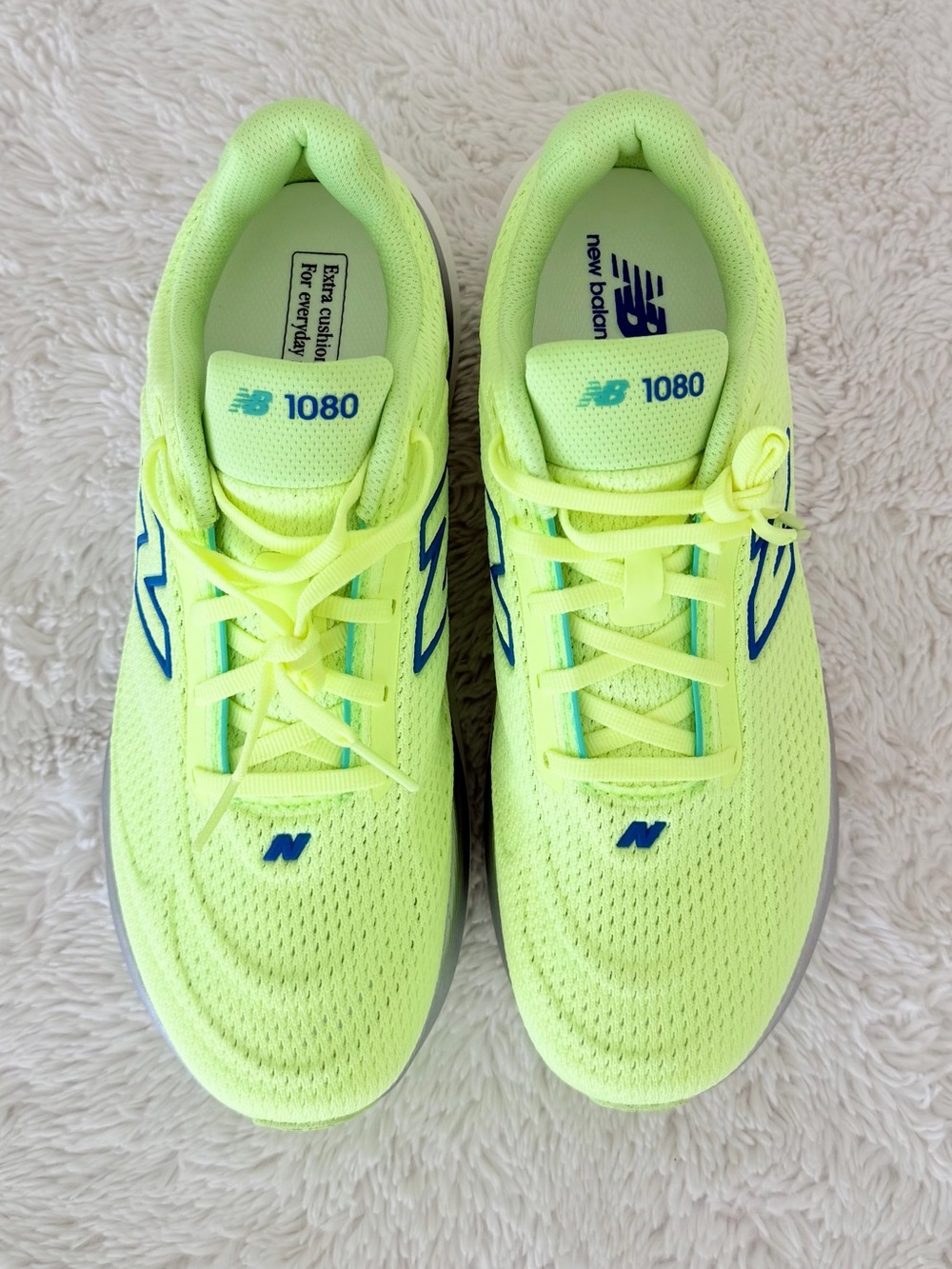 New Balance 1080v15 Women’s Running Shoes Afterglow Blue Bird Size 10 B